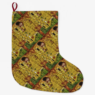 The Lemon Kiss Vegetable Decoupage Spoof Art Large Christmas Stocking