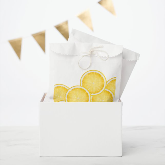 The Lemon Spritz Yellow Favour Bags (Party)