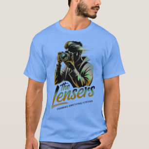 The Lensers Photographer Silhouette   Framing Emot T-Shirt
