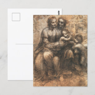 The Leonardo Cartoon by Leonardo da Vinci Postcard
