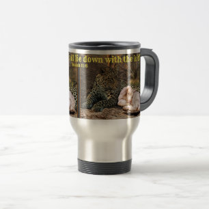"The leopard shall die down with the kid"Isaiah 11 Travel Mug
