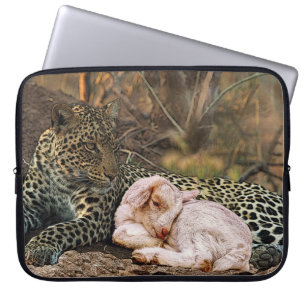 "the leopard shall lie down with the kid"Isaiah 11 Laptop Sleeve