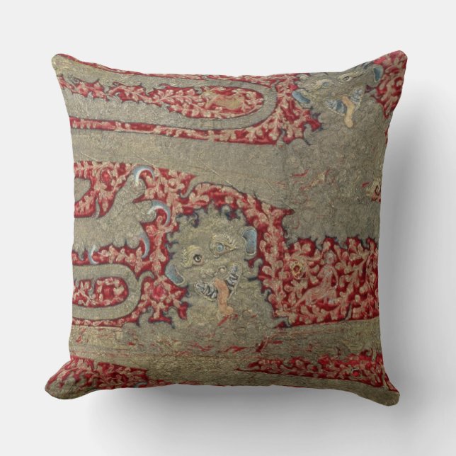 The Leopards of England, 15th century (tapestry) Cushion (Front)