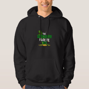 The Leprechaun Made Me Do It St Patricks Day Iris Hoodie