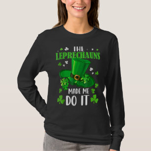The Leprechauns Made Me Do It St Patrick's Day Boy T-Shirt