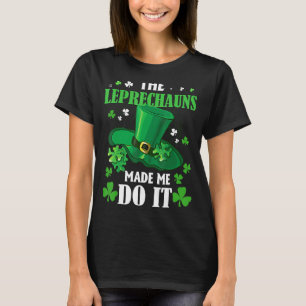 The Leprechauns Made Me Do It St Patrick's Day Boy T-Shirt