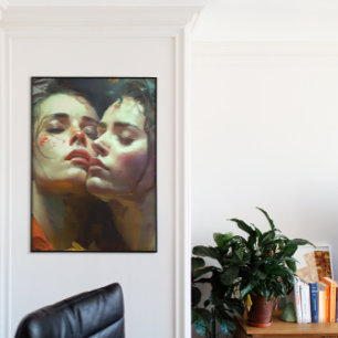 The Lesbians Colourful Painting Poster