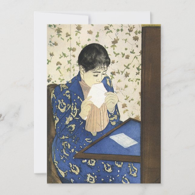 The Letter by Mary Cassatt, Vintage Impressionism (Front)