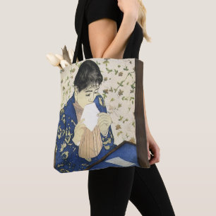 The Letter by Mary Cassatt, Vintage Impressionism Tote Bag