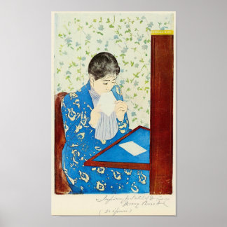 The letter by Mary Stevenson Cassatt Poster