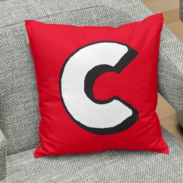 The letter C cushion alphabet pillow (Creator Uploaded)