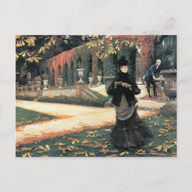 The letter came in handy by James Tissot Postcard (Front)