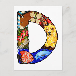 The Letter D Postcard