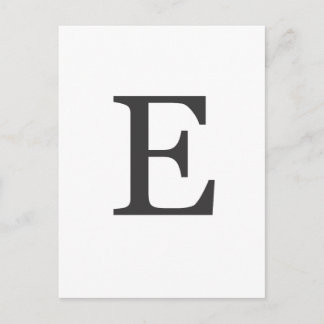 "the letter E" Postcard