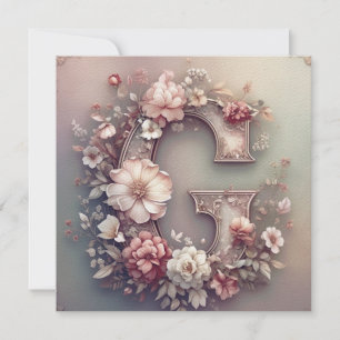 The Letter G Note Card