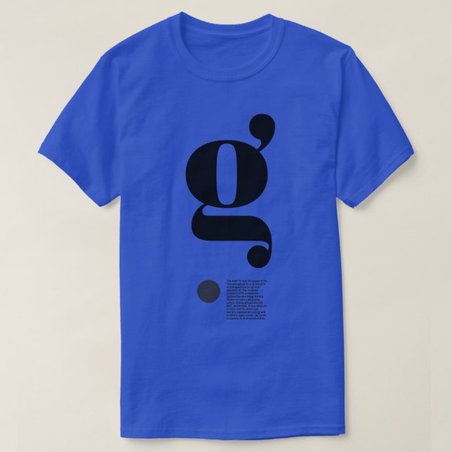 The Letter g T-Shirt (Design Front)