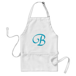 The Letter Initial Monogram B Standard Apron
