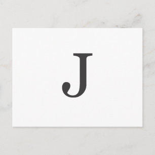 "the letter J" Postcard