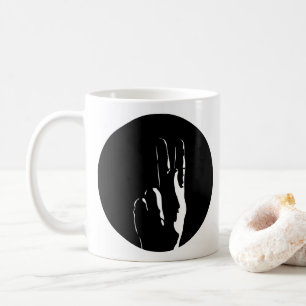 the letter K in sign language Coffee Mug