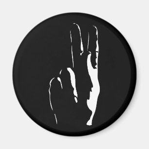 the letter K in sign language Magnet