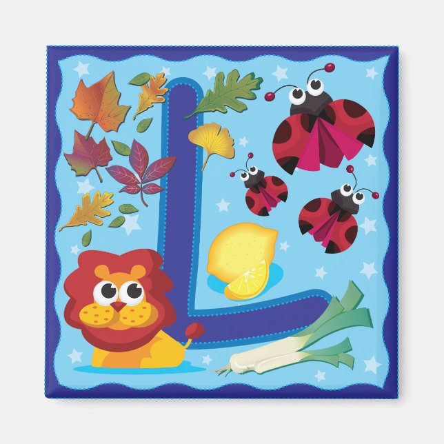 The Letter L Magnet (Front)