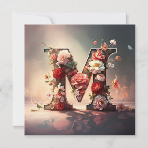 The Letter M Note Card