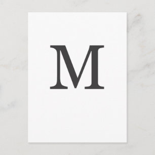 "the letter M" Postcard