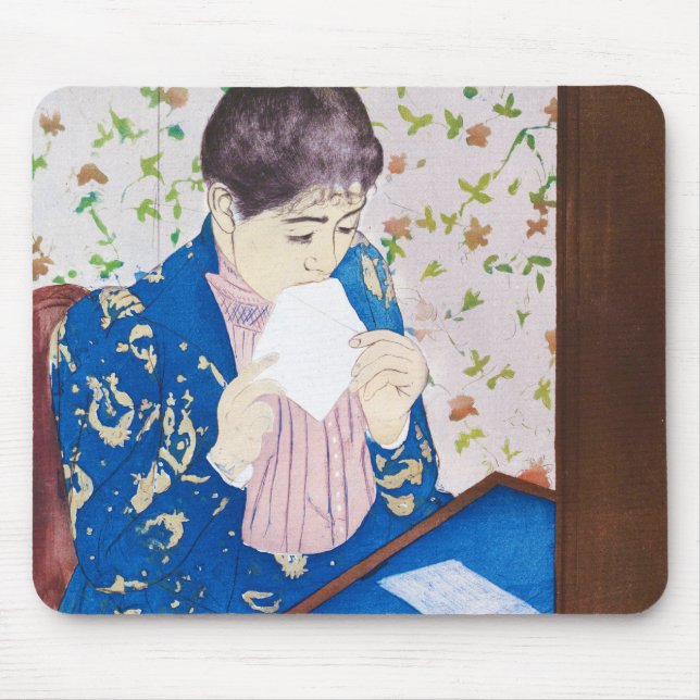 The Letter, Mary Cassatt Mouse Mat (Front)