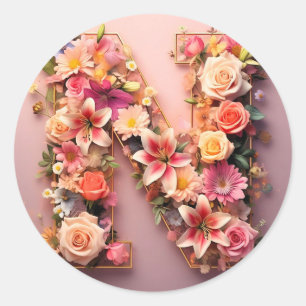 The Letter N Envelope Sticker