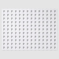 The letter P or your initial