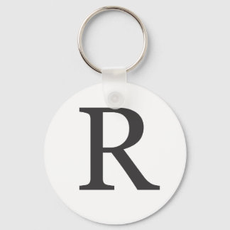 ‘the letter R’ Key Ring