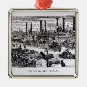 The Levee, New Orleans Metal Tree Decoration