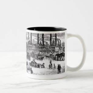 The Levee, New Orleans Two-Tone Coffee Mug