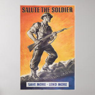 The Liberator. Reprint of British wartime poster. Poster