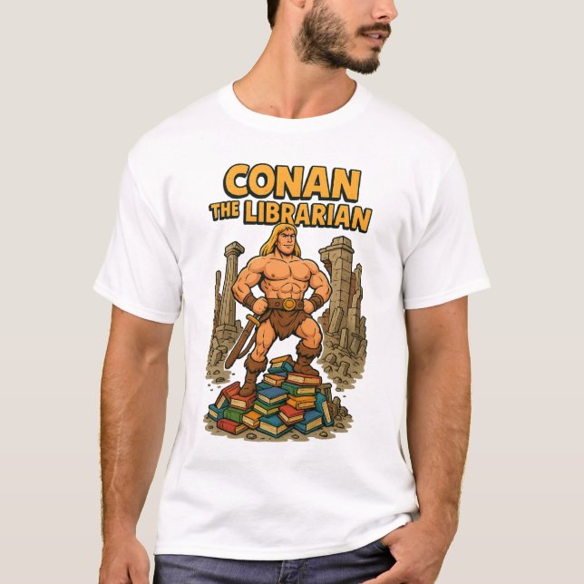 The Liberian – Barbarian of Books T-Shirt (Front)