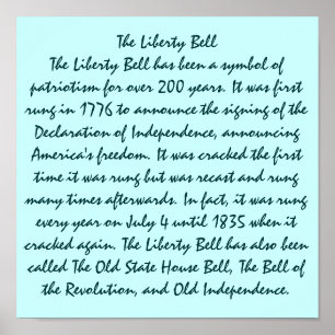 The liberty Bell Poster
