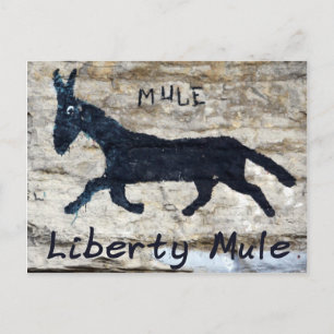 The Liberty Mule - Liberty, TN Postcard