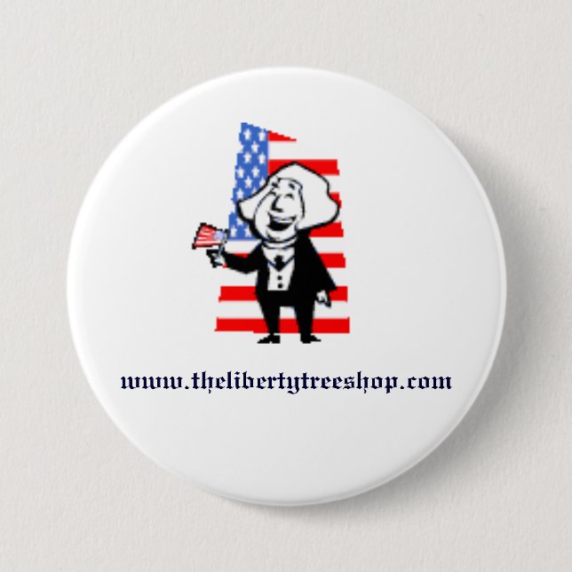 The Liberty Tree Shop Button (Front)