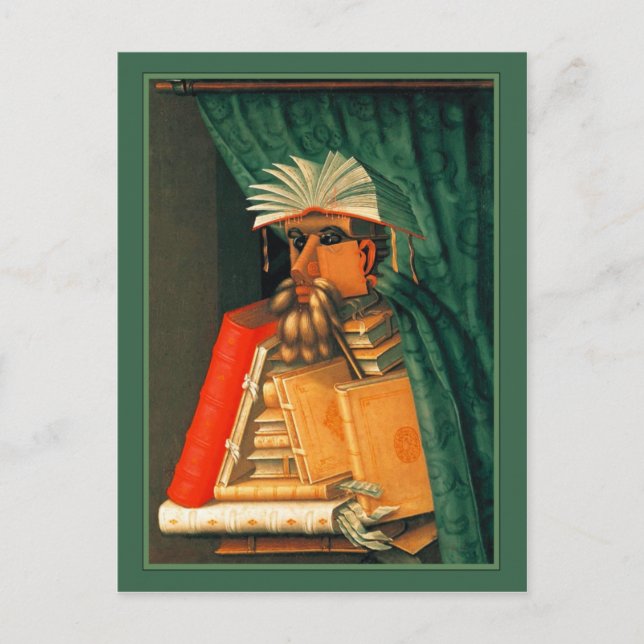 The Librarian by Giuseppe Acrimoldo Postcard (Front)