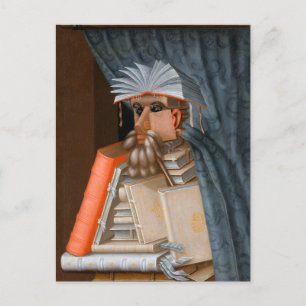 The Librarian c. 1566 by Giuseppe Arcimboldo Postcard