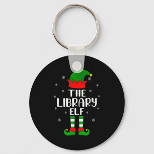 The Library Elf Christmas Party Matching Family Xm Key Ring