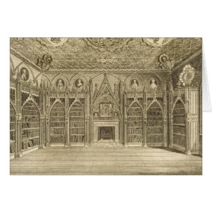 The Library, engraved by Godfrey, from 'Descriptio