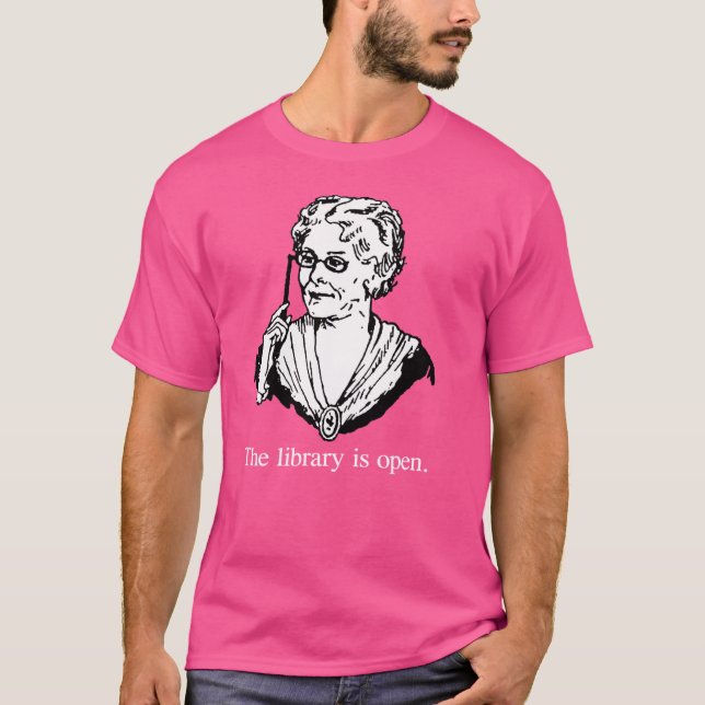 The library is open T-Shirt (Front)