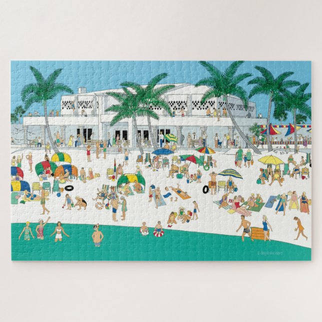 The Lido Beach 20x30 Jigsaw Puzzle (Horizontal)