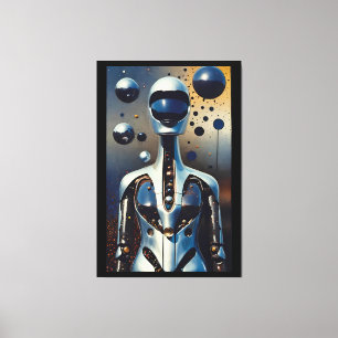 The Life and Times of Cyborg Jones - Ken Gauge Art Canvas Print