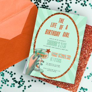 The Life of a Birthday Girl Invitation