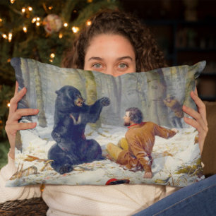 The Life of a Hunter A Tight Fix Arthur Tait 1856 Decorative Cushion