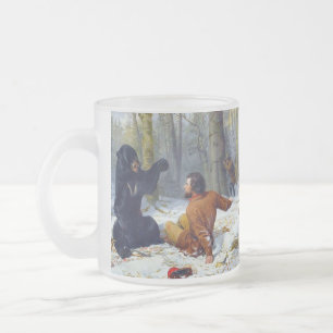 The Life of a Hunter A Tight Fix Arthur Tait 1856 Frosted Glass Coffee Mug