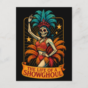 The Life of a Showghoul  Holiday Postcard