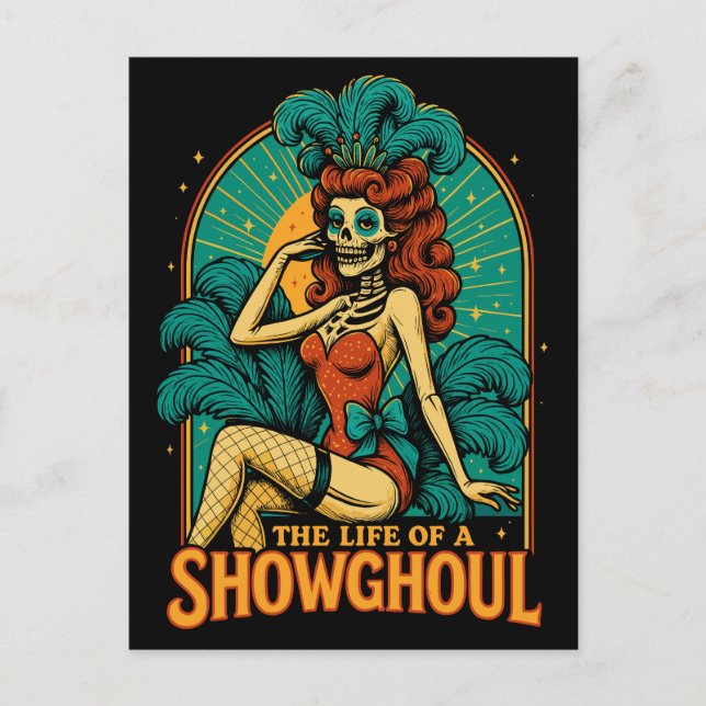 The Life of a Showghoul  Holiday Postcard (Front)